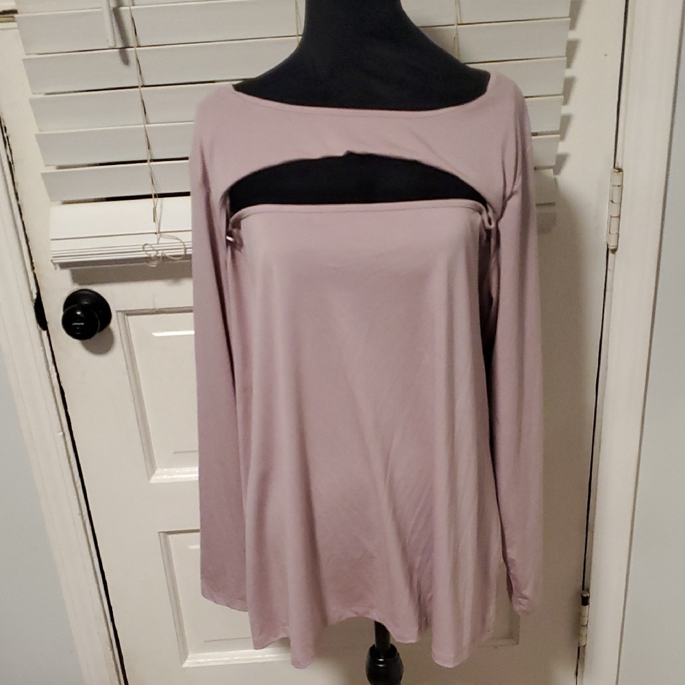 Nine West Lavender Long Sleeve Top